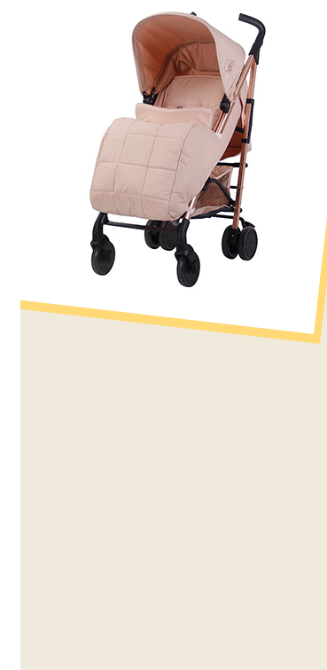 This My Babiie Billie Faiers Rose Blush Stroller is made with lightweight aluminium that's super manoeuvrable 