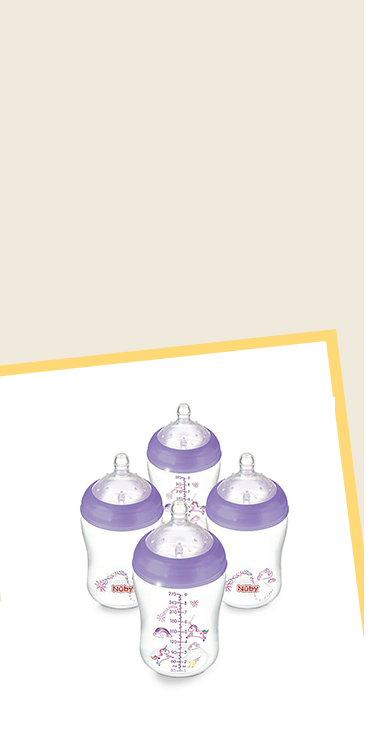 Combine breast and bottle feeding with these bottles, made with breast-like shaped teat that encourages easy latch-on