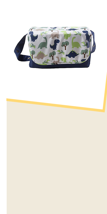 This My Babiie Katie Piper dinosaurs changing bag has plenty of room for nappies, wipes and more