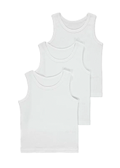 Product image of 3 white vests